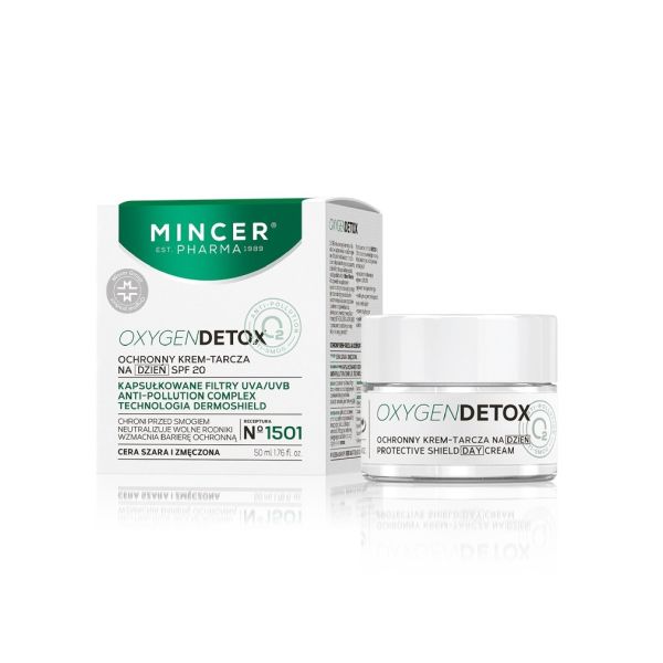 Mincer pharma oxygen detox ochronny krem-tarcza na dzień spf20 no.1501 50ml