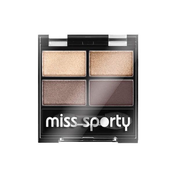 Miss sporty studio colour quattro eye shadow poczwórne cienie do powiek 403 smoky brown eyes 5g