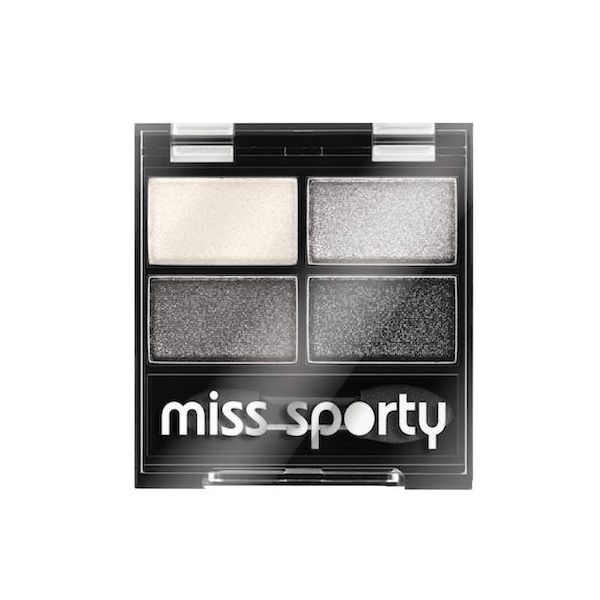 Miss sporty studio colour quattro eye shadow poczwórne cienie do powiek 404 real smoky/smoky black 5g