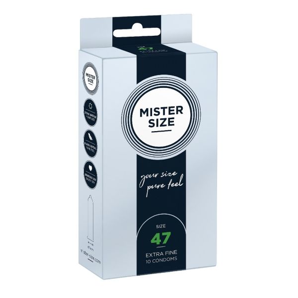 Mister size condoms prezerwatywy dopasowane do rozmiaru 47mm 10szt.