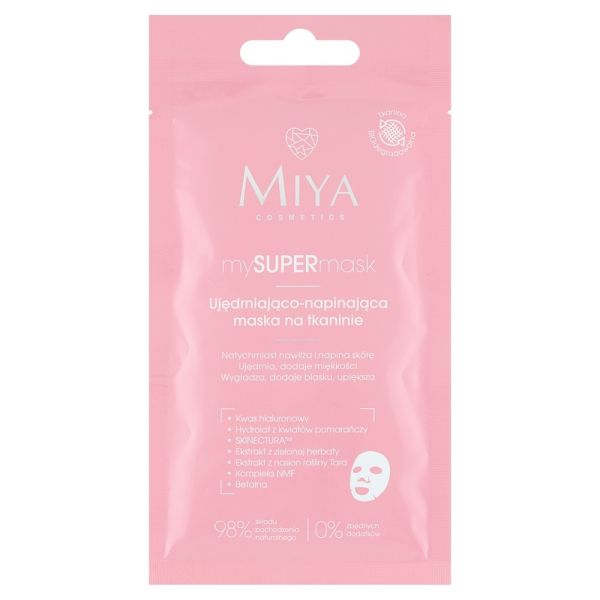 Miya cosmetics mysupermask ujędrniająco-napinająca maska na tkaninie 1szt.
