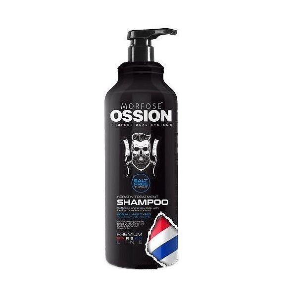 Morfose ossion premium barber keratin treatment shampoo szampon do wszystkich rodzajów włosów bez soli 1000ml