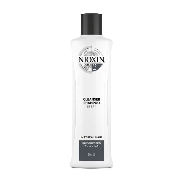 Nioxin system 2 cleanser shampoo oczyszczający szampon do włosów normalnych znacznie przerzedzonych 300ml