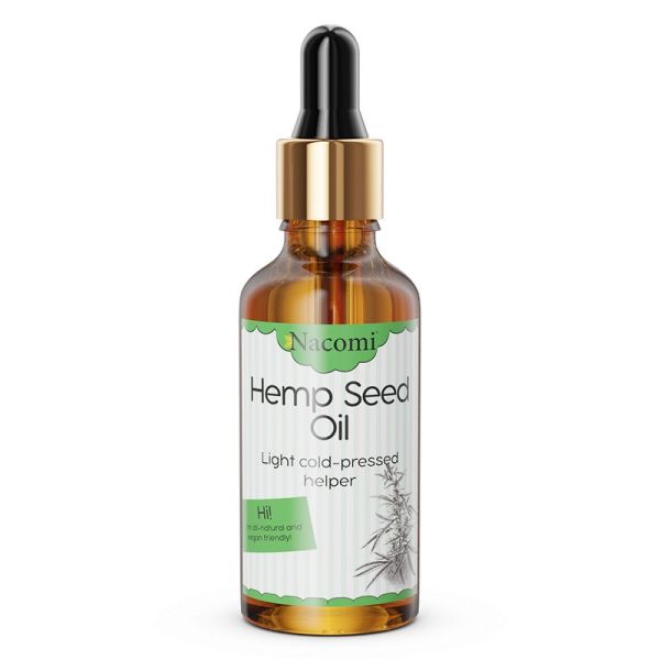 Nacomi hemp seed oil olej konopny z pipetą 50ml