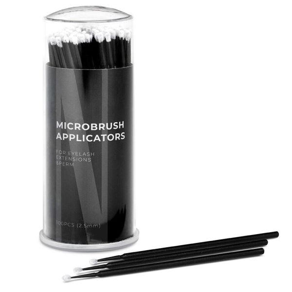 Nanolash microbrush applicators bezwłókienkowe aplikatory do rzęs 2.5mm 100szt.