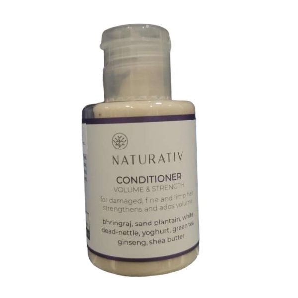 Naturativ conditioner volume & strenght mini odżywka do włosów zniszczonych i cienkich 45ml