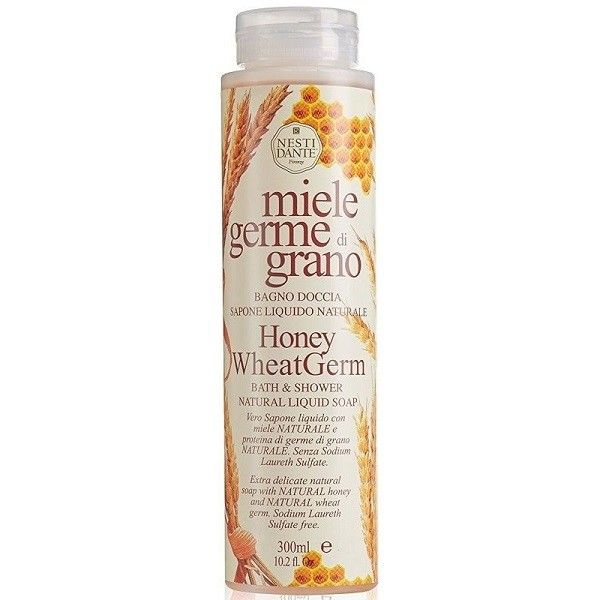 Nesti dante honey wheat germ bath & shower natural liquid soap naturalne mydło w płynie pod prysznic 300ml