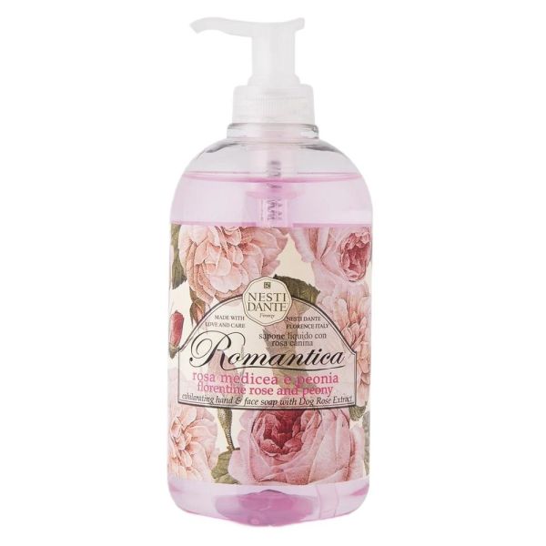 Nesti dante romantica orzeźwiające mydło w płynie rose & peony 500ml