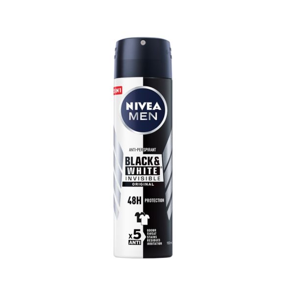 Nivea men black&white invisible original antyperspirant spray 150ml