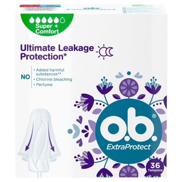 O.b. extraprotect super+ comfort tampony 36szt.