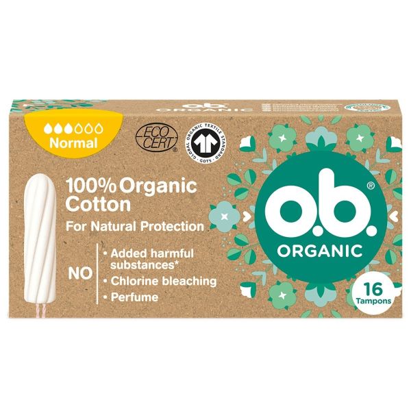 O.b. organic normal tampony 16szt.