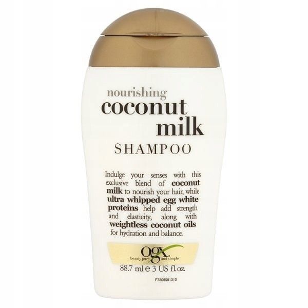 Ogx nourishing + coconut milk shampoo nawilżający szampon z mleczkiem kokosowym 88.7ml