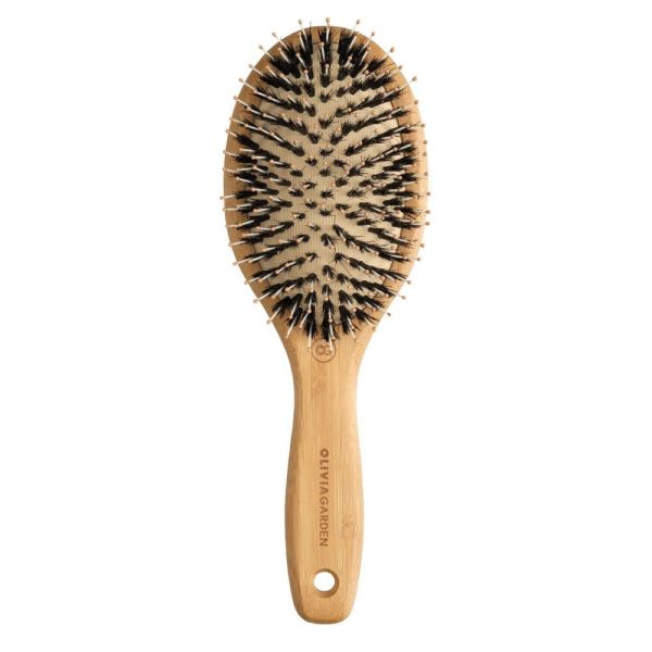 Olivia garden bamboo touch detangle combo szczotka z włosiem z dzika do rozczesywania włosów m