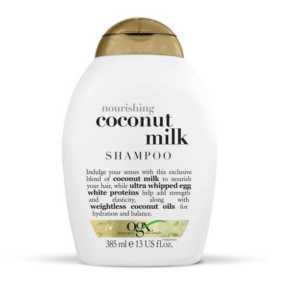 Ogx nourishing + coconut milk shampoo nawilżający szampon z mleczkiem kokosowym 385ml