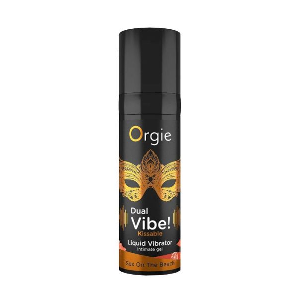 Orgie dual vibe! kissable liquid vibrator wibrujący żel intymny sex on the beach 15ml
