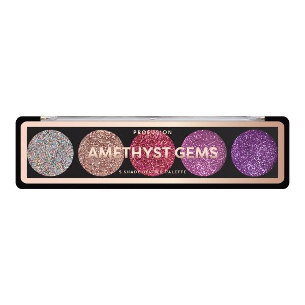 Profusion amethyst gems eyeshadow palette paleta 5 cieni do powiek