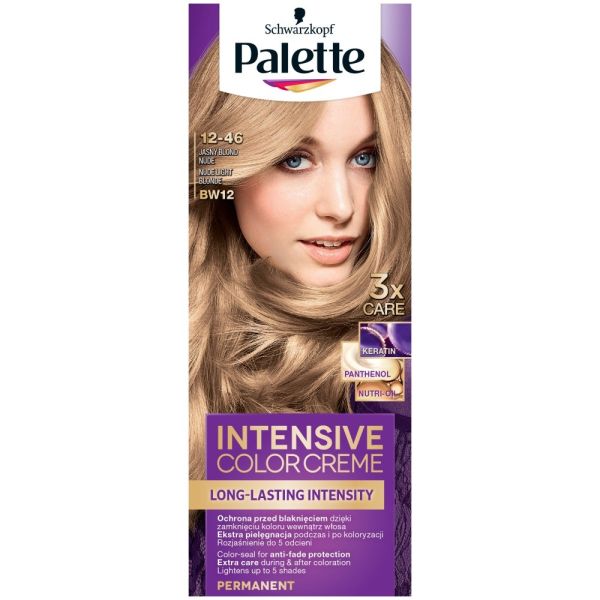 Palette intensive color creme farba do włosów w kremie 12-46 (bw12) jasny blond nude