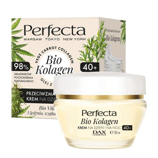 Perfecta bio kolagen krem do twarzy na dzień i na noc 40+ 50ml