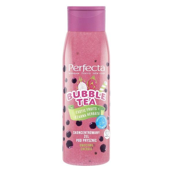 Perfecta bubble tea skoncentrowany żel pod prysznic exotic fruits & czarna herbata 400ml