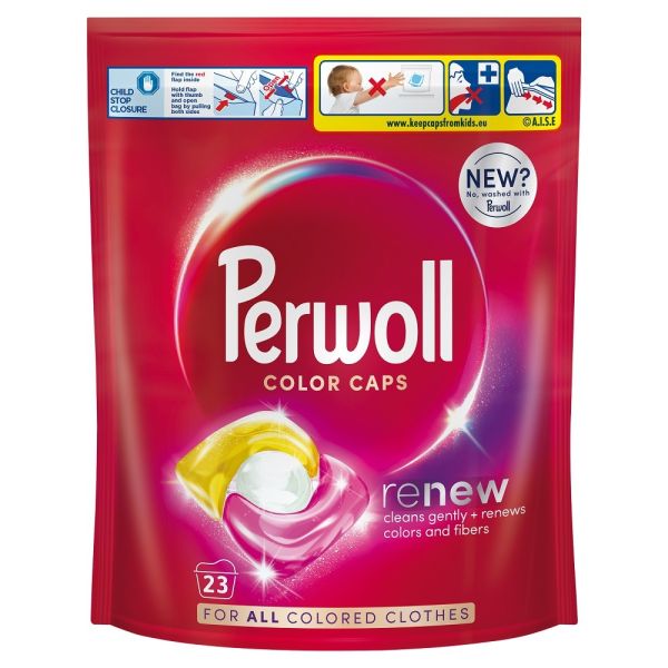 Perwoll renew color caps kapsułki do prania kolorowych tkanin 23szt.