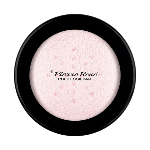 Pierre rene natural glow loose powder sypki puder do twarzy 01 pink 10g