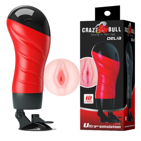 Pretty love crazy bull delia vagina wagina z wibracją z 12 funkcjami wibracji