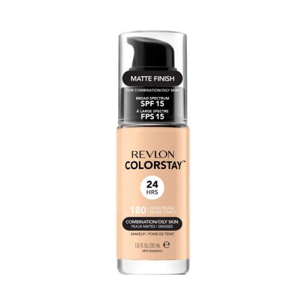 Revlon colorstay™ makeup for combination/oily skin spf15 podkład do cery mieszanej i tłustej 180 sand beige 30ml