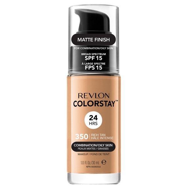 Revlon colorstay™ makeup for combination/oily skin spf15 podkład do cery mieszanej i tłustej 350 rich tan 30ml