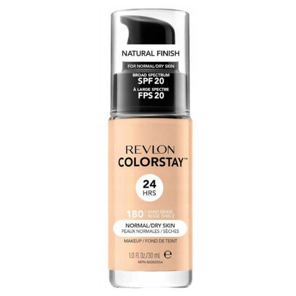 Revlon colorstay™ makeup for normal/dry skin spf20 podkład do cery normalnej i suchej 180 sand beige 30ml
