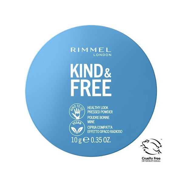 Rimmel kind & free wegański puder prasowany 001 translucent 10g