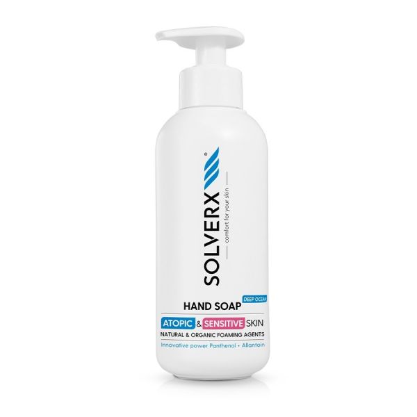 Solverx atopic & sensitive skin mydło do rąk w płynie ocean 250ml