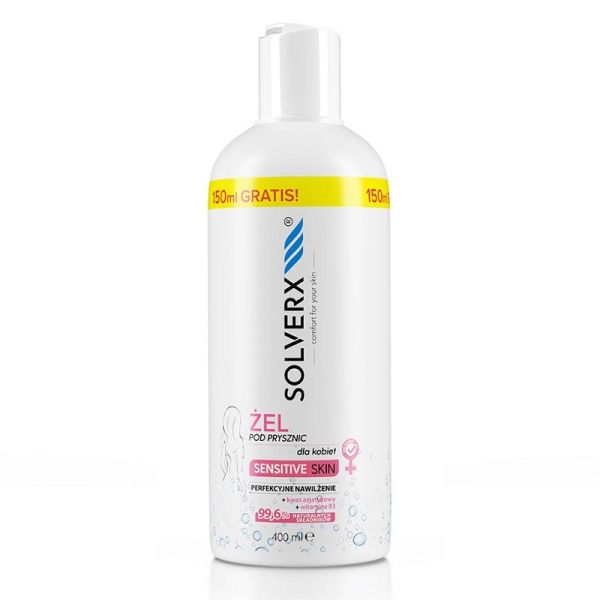 Solverx sensitive skin for women żel pod prysznic skóra wrażliwa 400ml