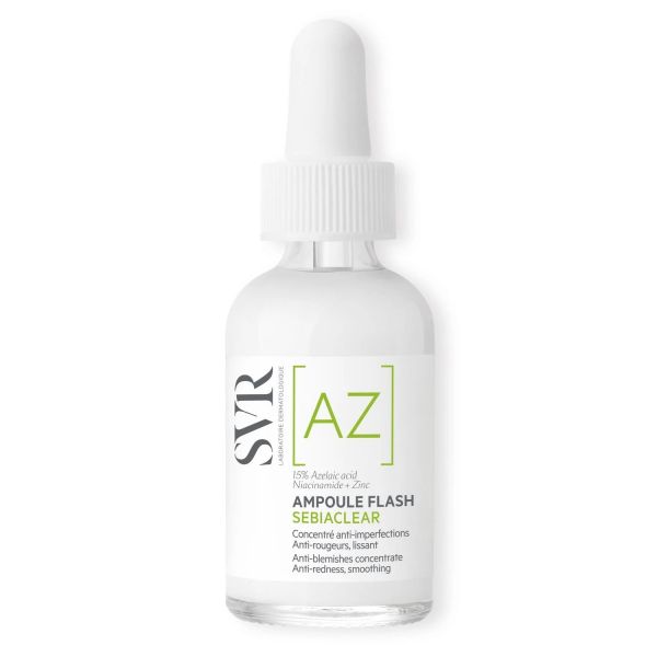 Svr sebiaclear ampule flash koncentrat wygładzający korygujący niedoskonałości i zaczerwienienia 30ml