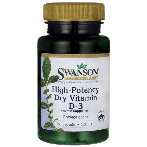 Swanson witamina d3 1000iu suplement diety 60 kapsułek