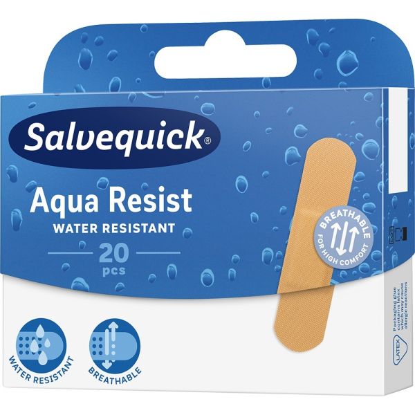 Salvequick aqua resist wodoodporne plastry opatrunkowe 20szt.