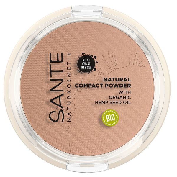 Sante natural compact powder naturalny puder prasowany 02 neutral beige 9g