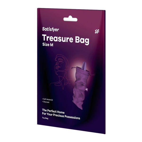 Satisfyer treasure bag torba do przechowywania gadżetów m violet