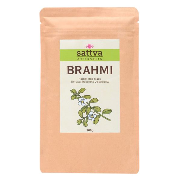 Sattva brahmi herbal hair mask ziołowa maseczka do włosów 100g