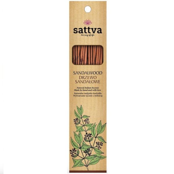 Sattva natural indian incense naturalne indyjskie kadzidełko drzewo sandałowe 15szt