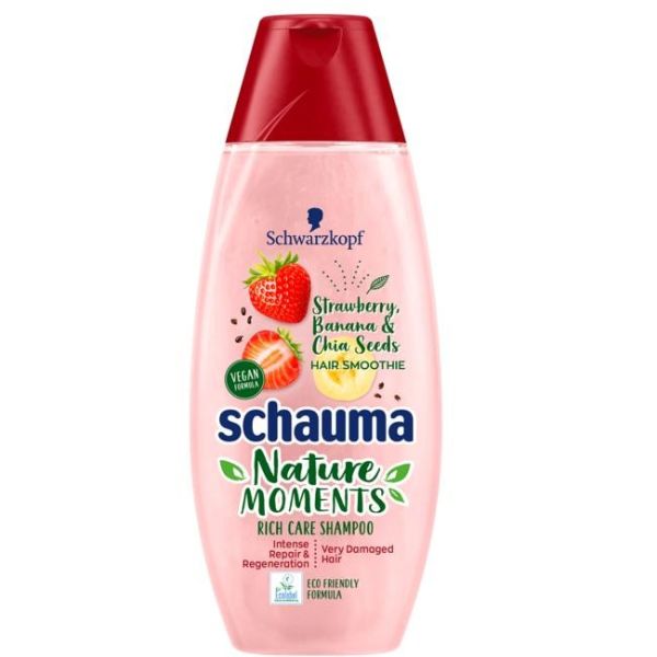 Schauma nature moments hair smoothie shampoo intensywnie regenerujący szampon do włosów zniszczonych 400ml