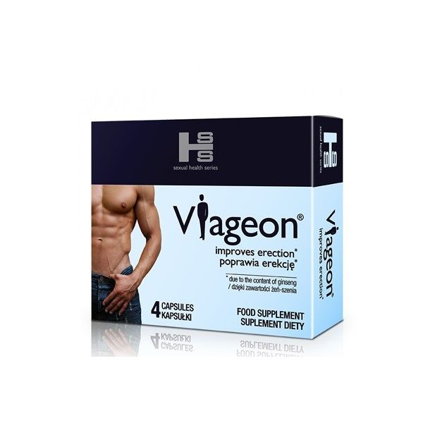 Sexual health series viageon poprawia erekcję suplement diety 4 kapsułki