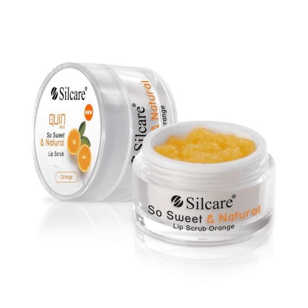 Silcare quin so sweet & natural lip scrub peeling do ust orange 15g