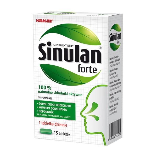 Sinulan forte suplement diety 15 tabletek
