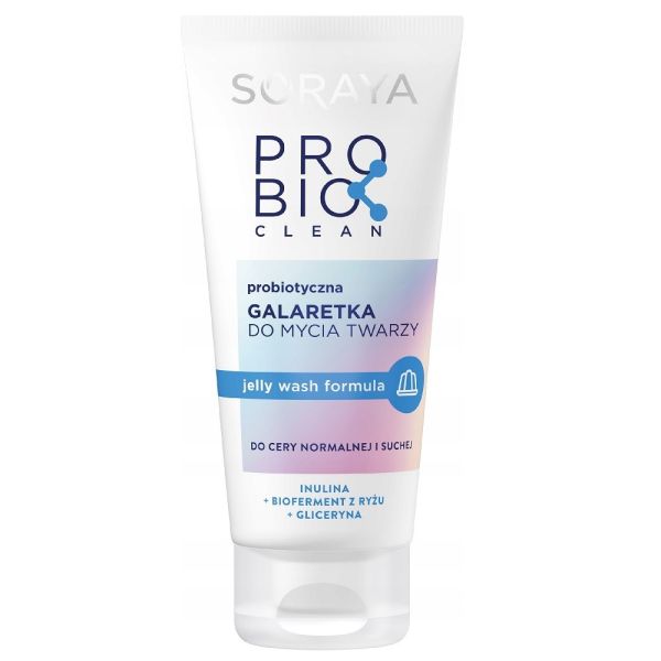 Soraya probio clean probiotyczna galaretka do mycia twarzy do cery normalnej i suchej 150ml