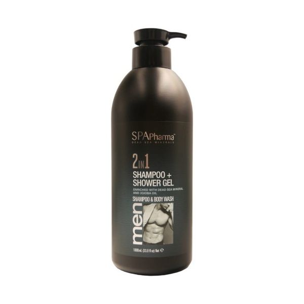 Spa pharma men 2in1 shampoo + shower gel szampon i żel pod prysznic 1000ml