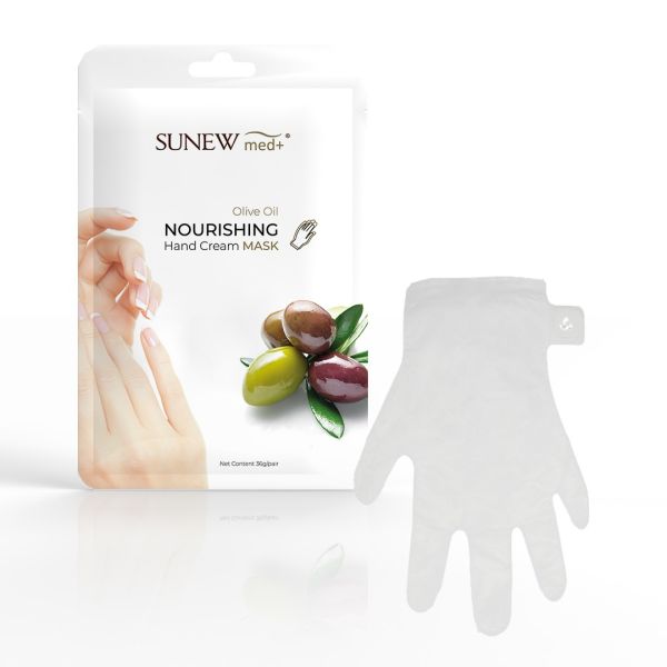 Sunewmed+ nourishing hand cream mask odmładzająca maska do dłoni w formie rękawiczek oliwa z oliwek