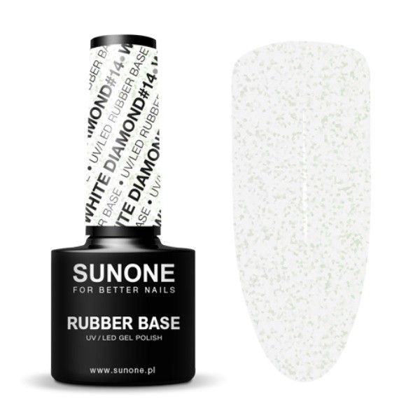 Sunone rubber base baza kauczukowa white diamond 14 5ml