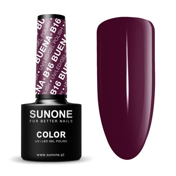 Sunone uv/led gel polish color lakier hybrydowy b16 buena 5ml
