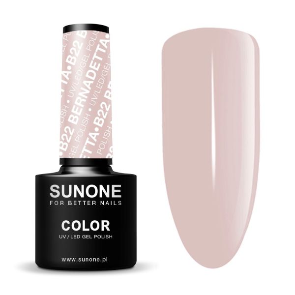 Sunone uv/led gel polish color lakier hybrydowy b22 bernadetta 5ml
