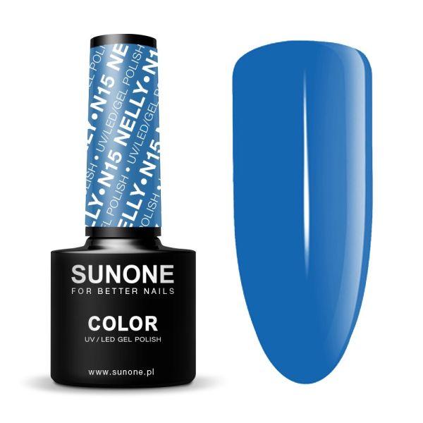 Sunone uv/led gel polish color lakier hybrydowy n15 nelly 5ml
